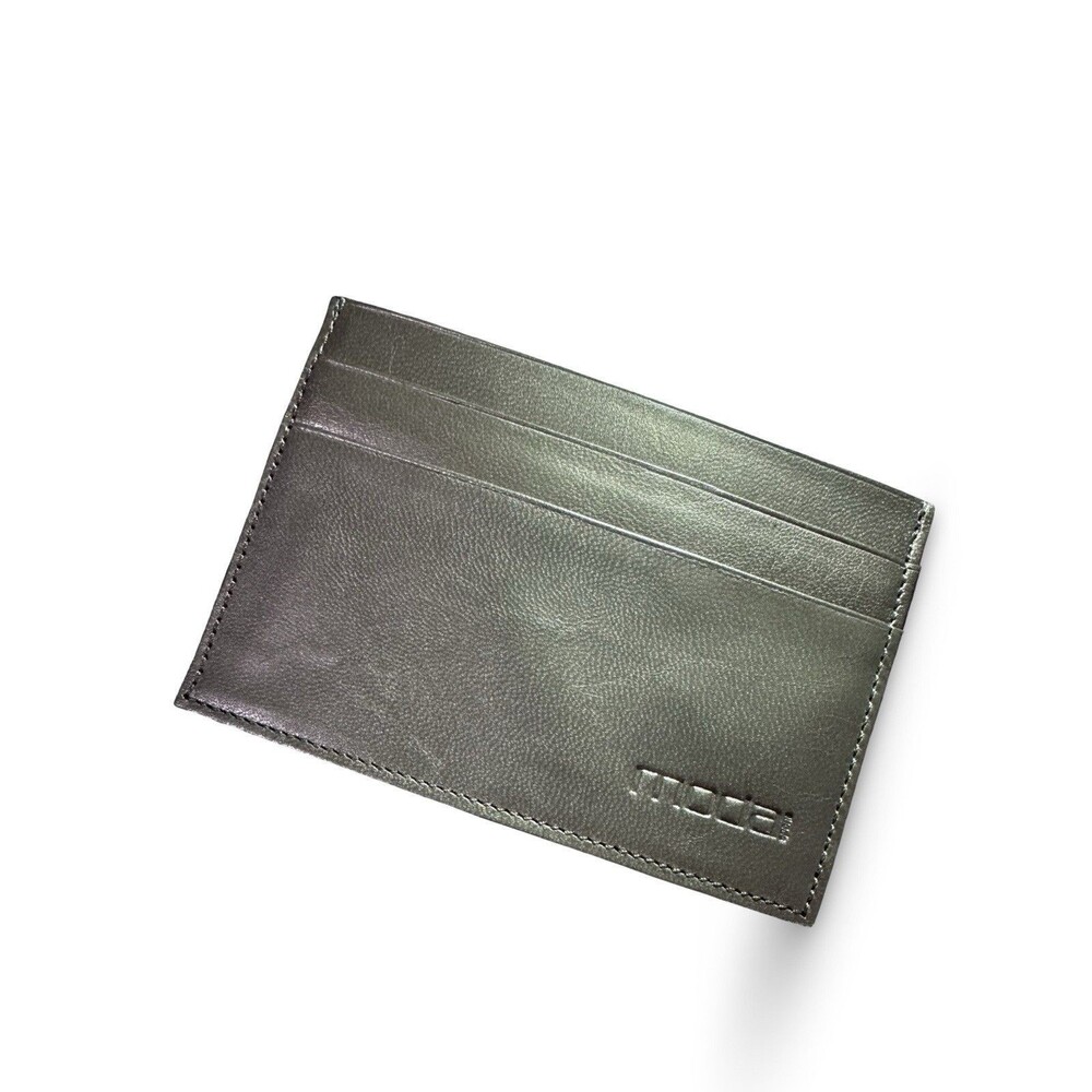 Moda Spana New Minimalist Leather Card/Cash Wallet metallic